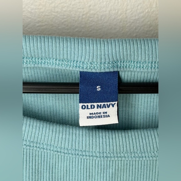 NEW Old Navy Fitted Rib Knit Midi Cami Dress Geyser Blue S Bodycon Minimalist - Picture 5 of 10